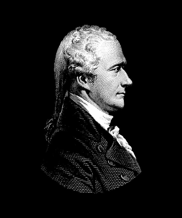 Alexander Hamilton Portrait Digital Art by War Is Hell Store