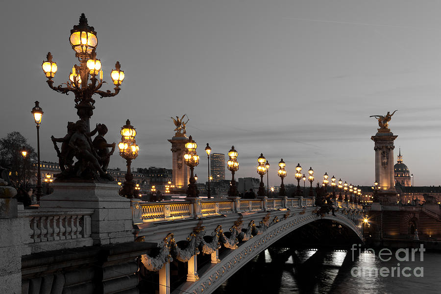 Architecture Photograph - Alexander III bridge, Paris by Francisco Javier Gil Oreja