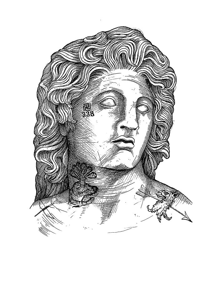 Alexander invictus Drawing by George Michalopoulos - Fine Art America