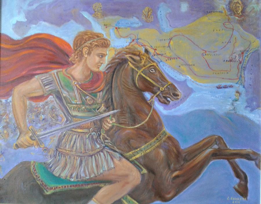 Alexander The Great Mural Alexander The Great Painting - upyourbutthealing
