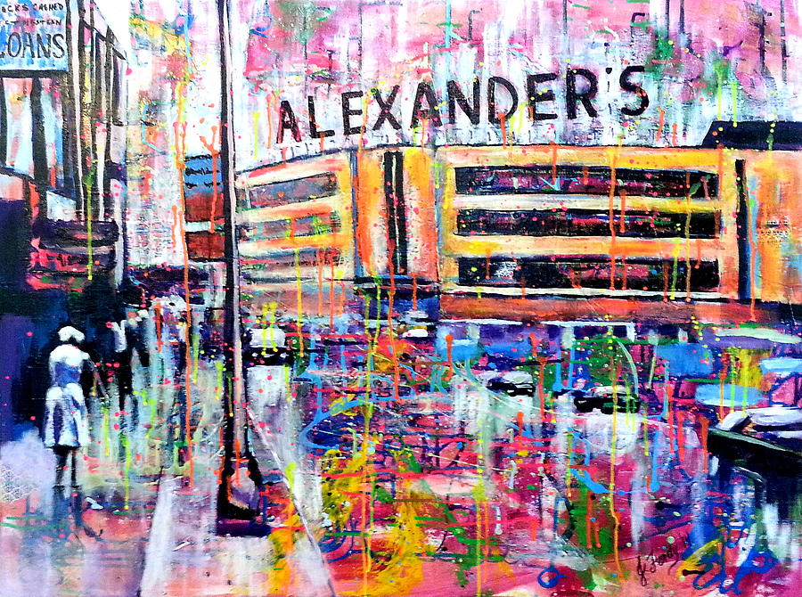 Cityscape Painting - Alexanders by Goddess Rockstar Cityscape Painting - Alexanders by Goddess Rockstar