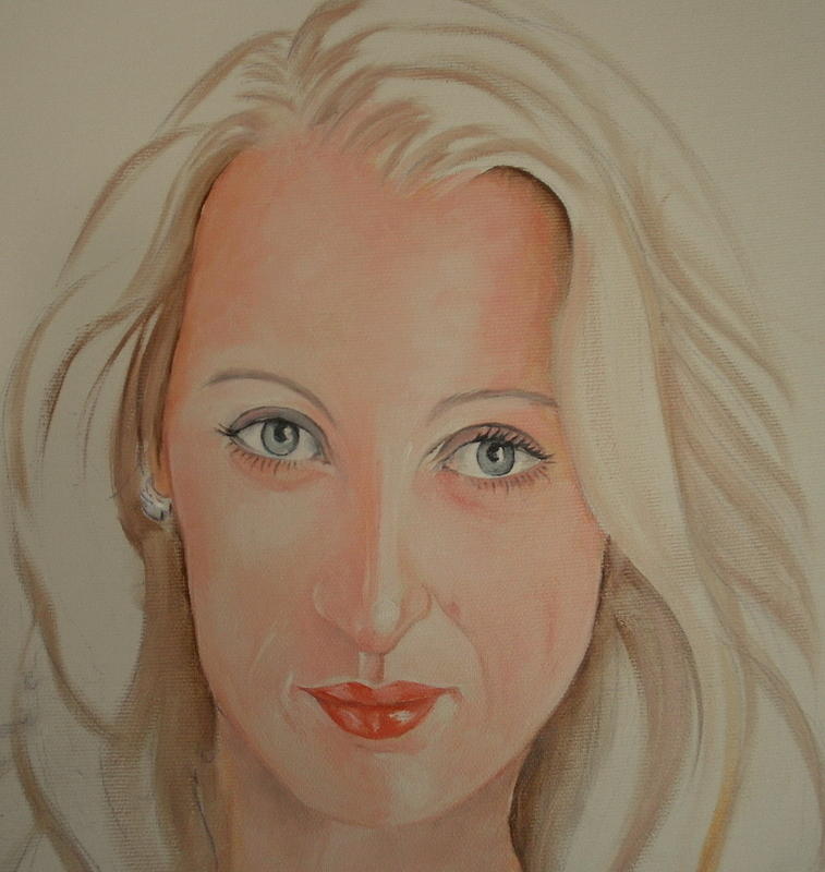 Alexandra Painting by Aurora Lunic
