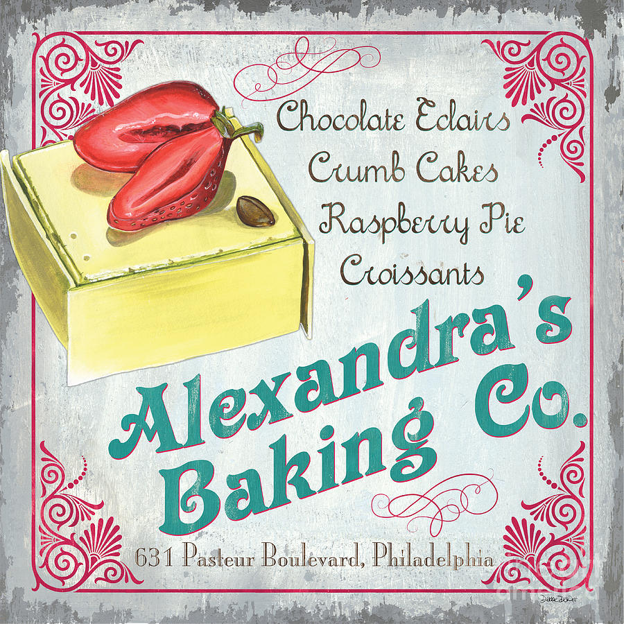 Alexandras Baking Company Painting by Debbie DeWitt