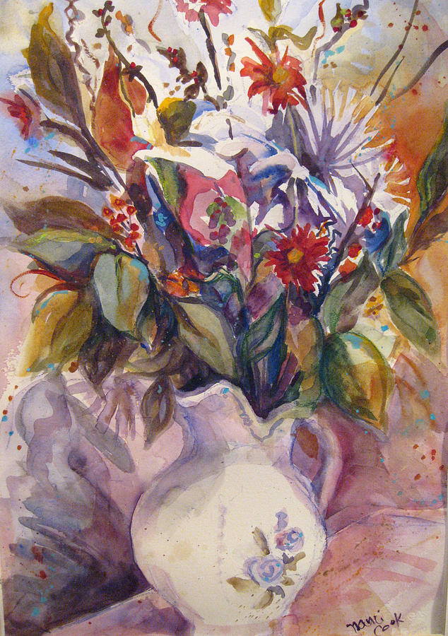 Alex's Flowers Painting by Nanci Cook - Fine Art America