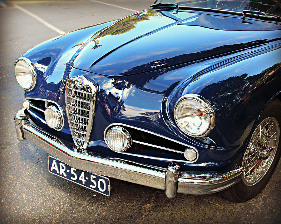 Alfa Romeo in Blue Photograph by Steve Natale