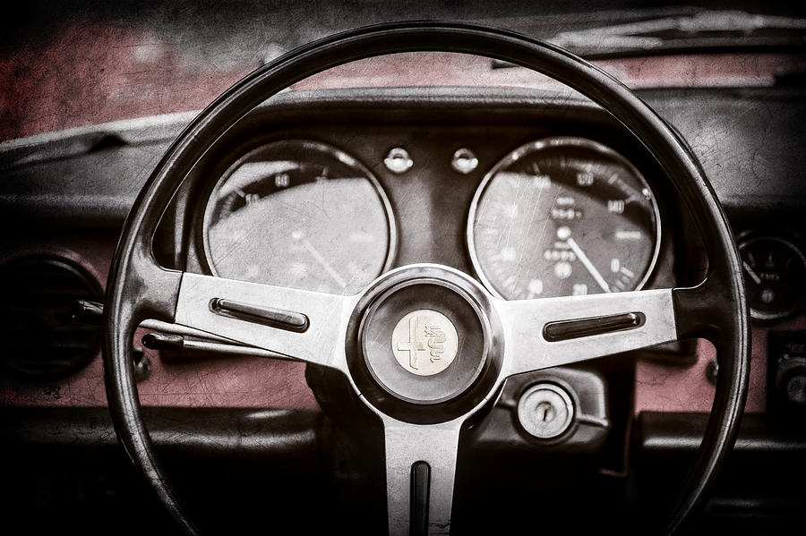 Alfa Romeo Steering Wheel -0904ac Photograph by Jill Reger