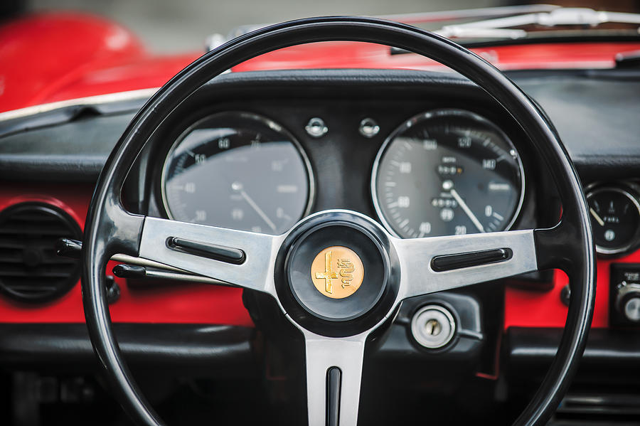 Alfa Romeo Steering Wheel -0904c Photograph by Jill Reger