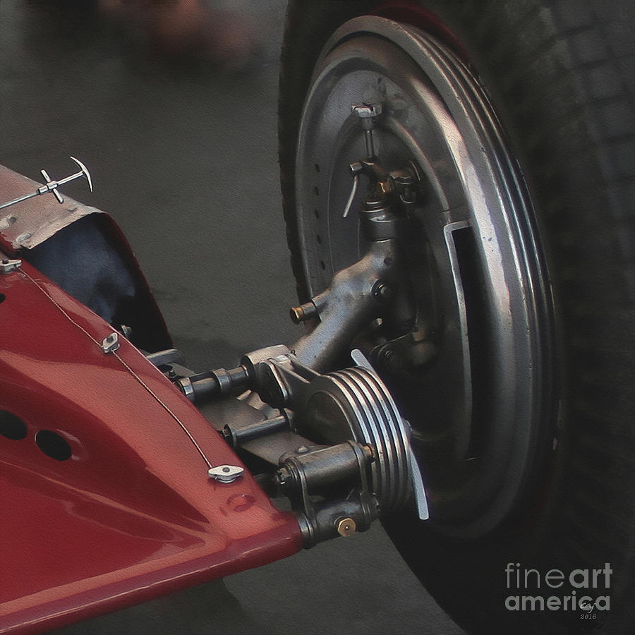 Vintage Photograph - Alfa Romeo  Typo B P3 Brake by Curt Johnson