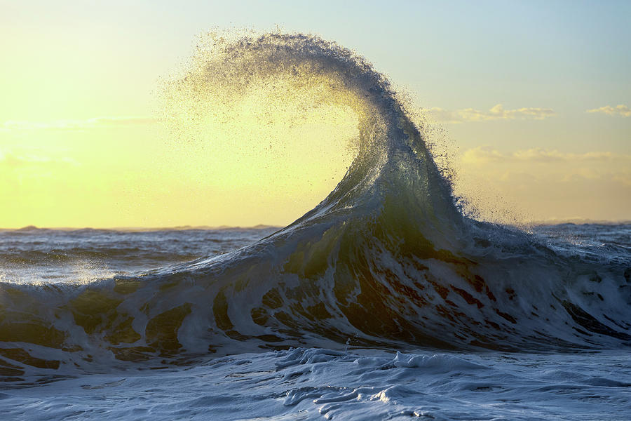 Leunig Wave  Photograph by Sean Davey