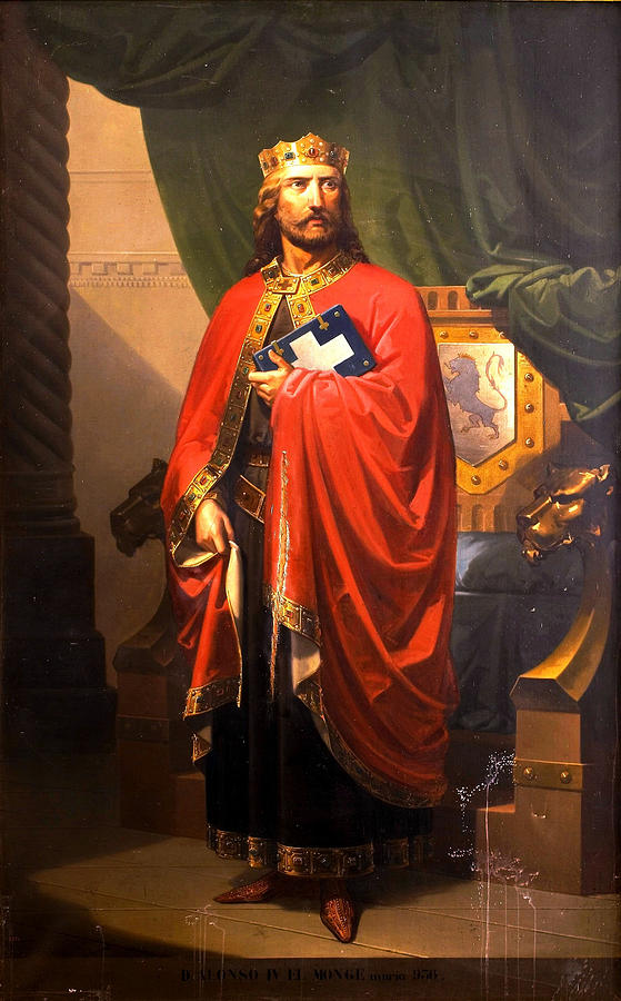 Alfonso IV the Monk King of Leon Painting by Eduardo Cano de la Pena ...