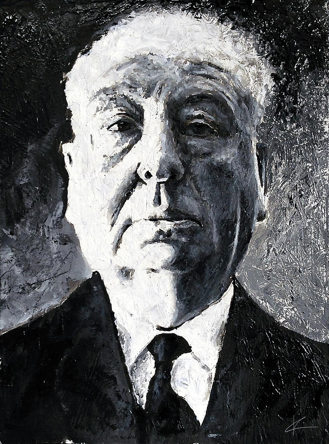 Alfred Hitchcock 2 Painting by Christian Klute