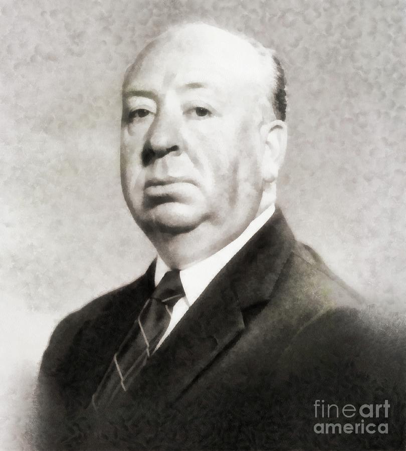 Hollywood Painting - Alfred Hitchcock, Director by Esoterica Art Agency