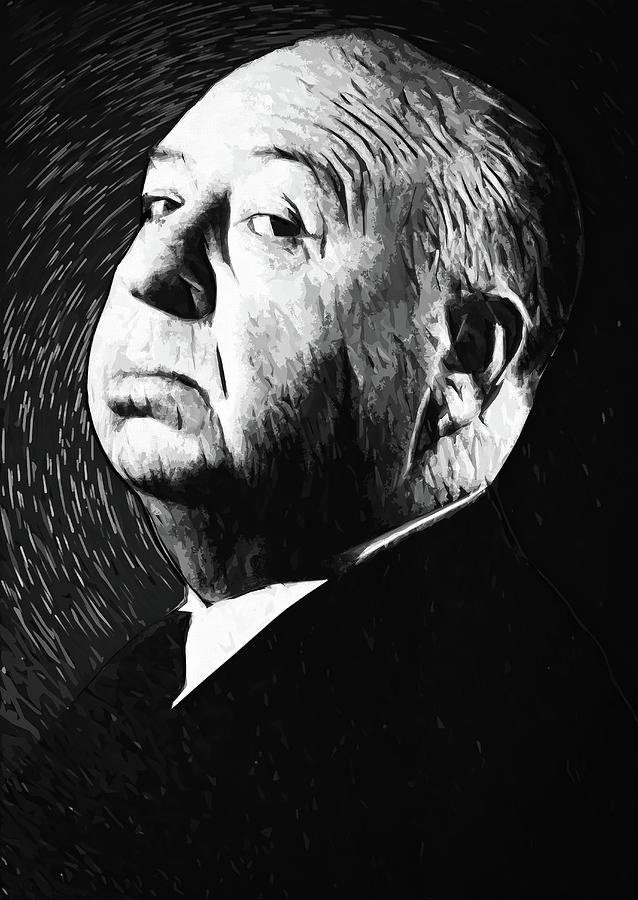 Alfred Hitchcock Digital Art - Alfred Hitchcock by Zapista Zapista Alfred Hitchcock Digital Art - Alfred Hitchcock by Zapista Zapista