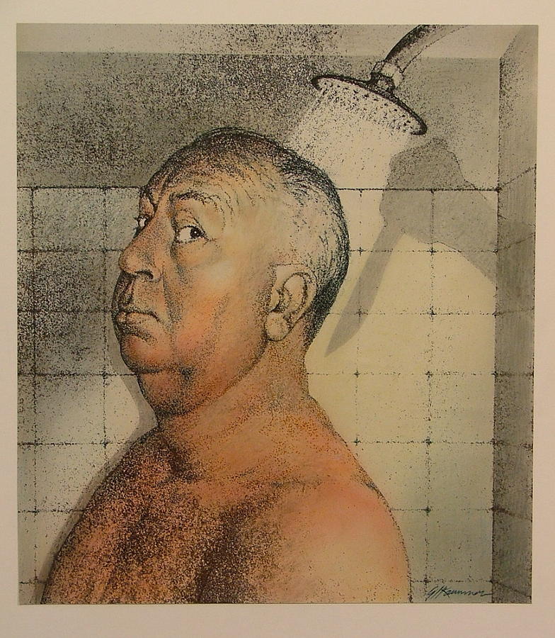 Alfred Hitchcock The Shower by Gary Kaemmer