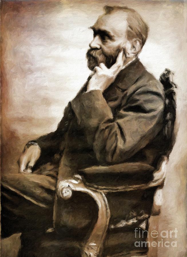 Alfred Nobel, Scientist By Mary Bassett Painting