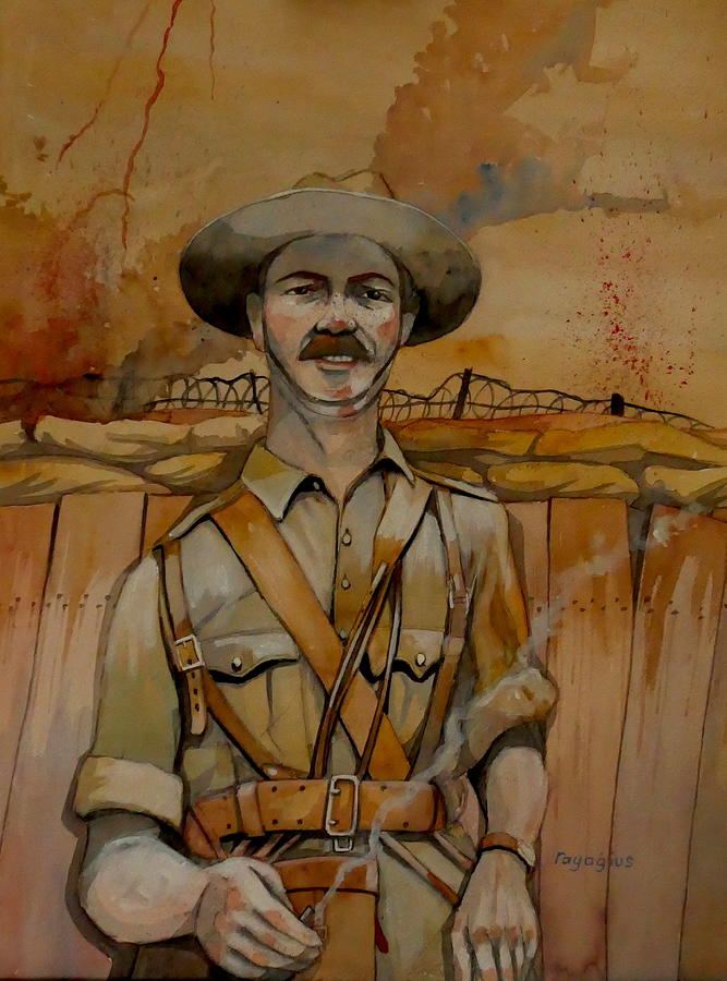 Alfred Shout VC Painting by Ray Agius