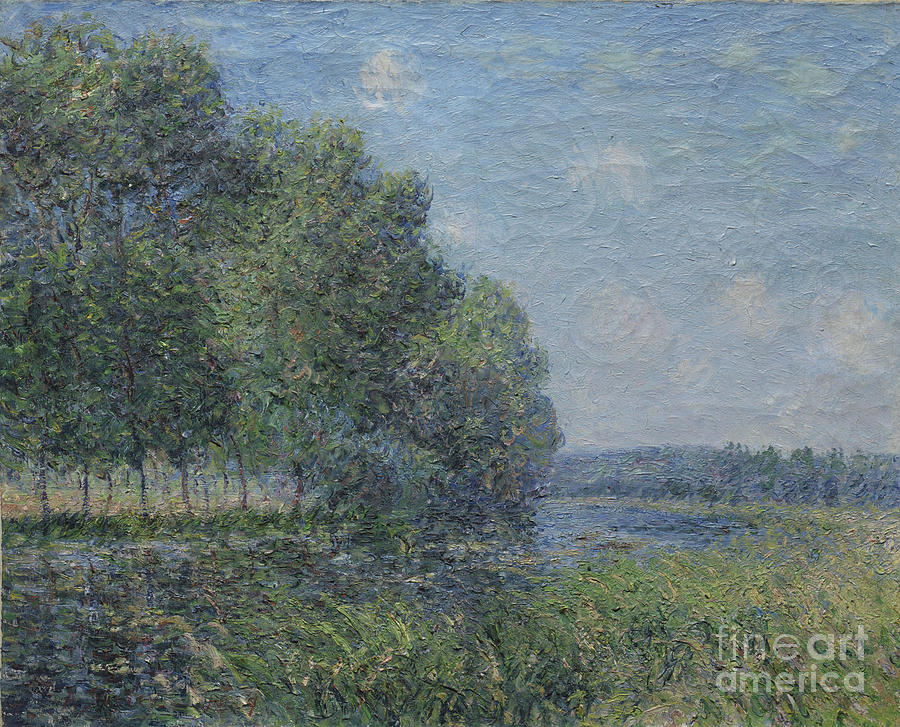 Alfred Sisley, River View Painting by Celestial Images