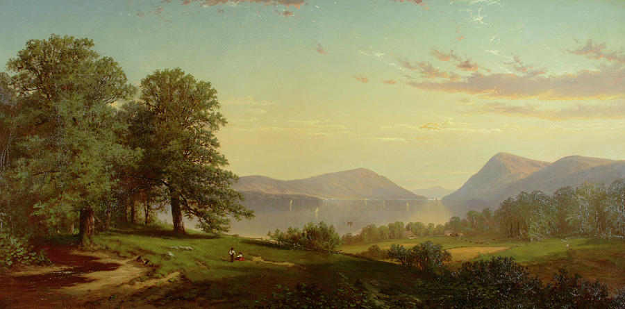 Alfred Thompson Bricher Painting by Lake George