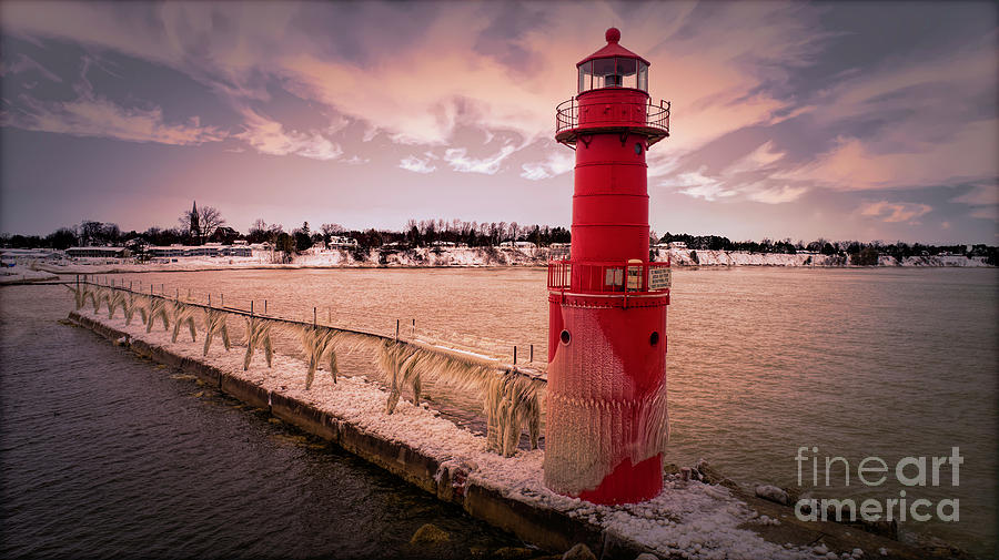 Algoma Wisconsin Sunset Photograph by Randy Kostichka - Fine Art America