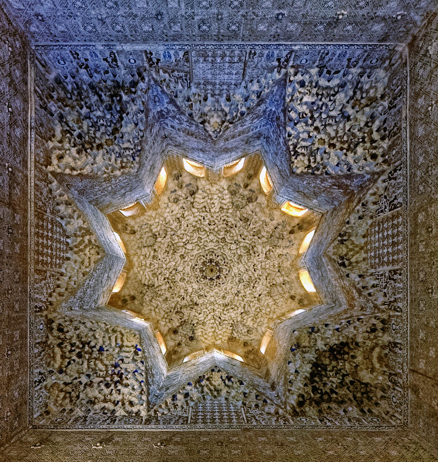 Alhambra Ceiling Art Photograph by Adam Rainoff