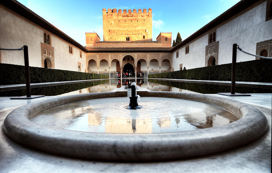 Alhambra Palace Fountain Photograph by Adam Rainoff