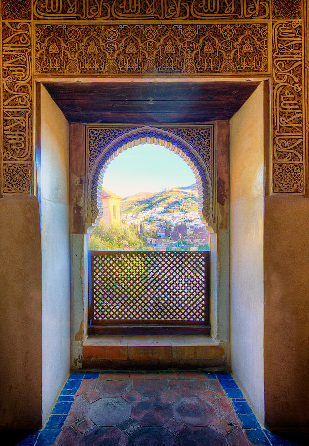 Alhambra Window View Photograph by Adam Rainoff