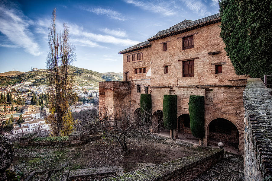 Alhambra Winter Courtyard Photograph by Adam Rainoff