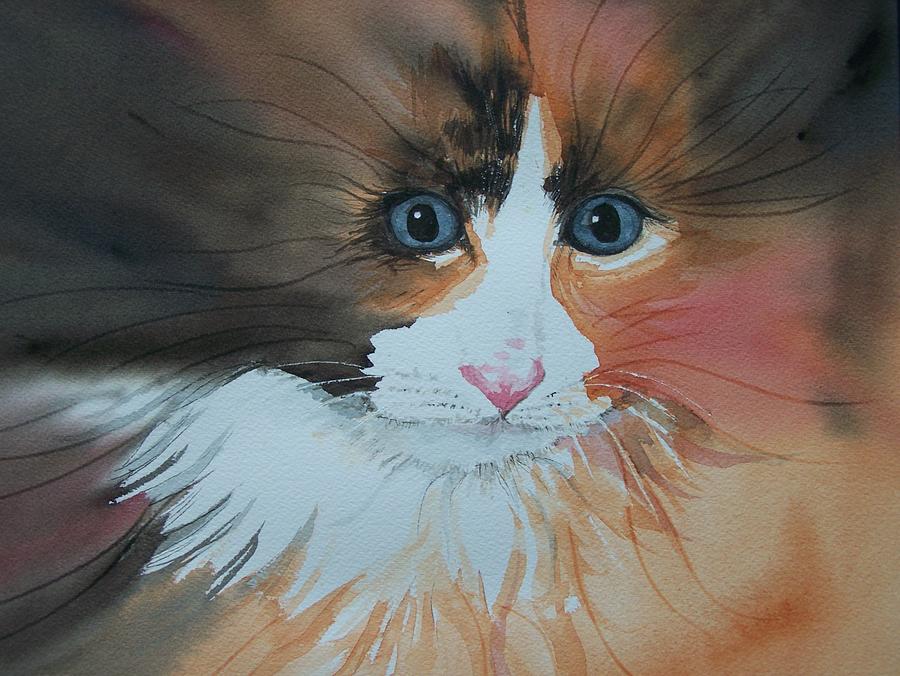 Ali Cat Abstract Painting by Lynn Babineau