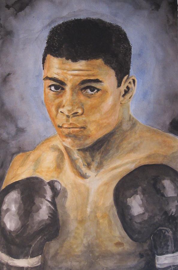 Ali Painting by Dave Critchley