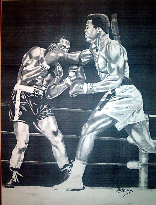 Ali Vs. Liston Drawing by Van Beard - Fine Art America