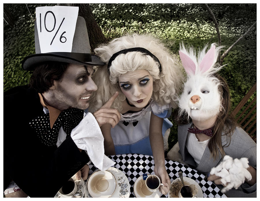 Checkers Photograph - Alice and Friends 2 by Kelly King