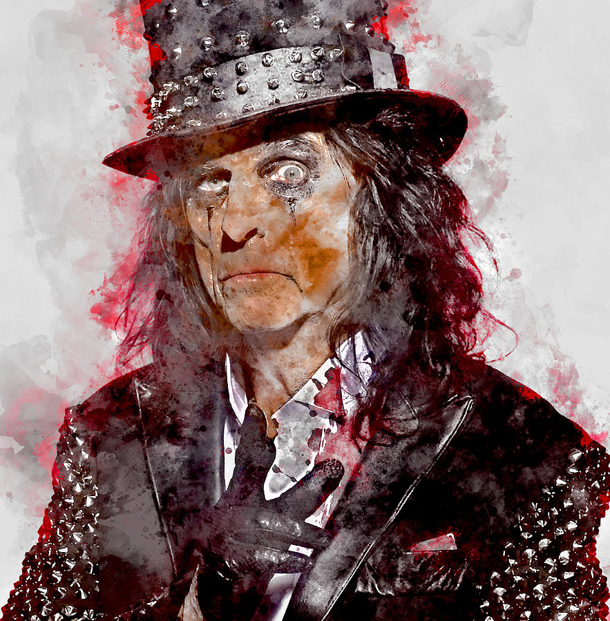 Alice Cooper Mixed Media - Alice Cooper by Marvin Blaine.