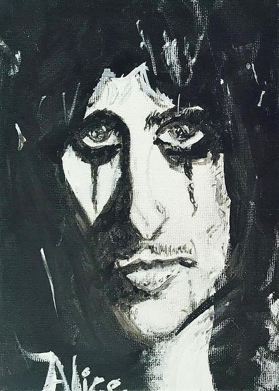 Summer Painting - Alice Cooper  by Rachel  Trapp
