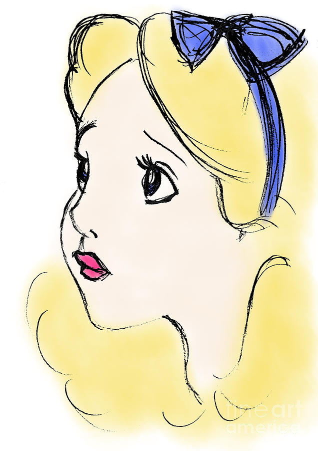 Alice Drawing by Gillian Singleton