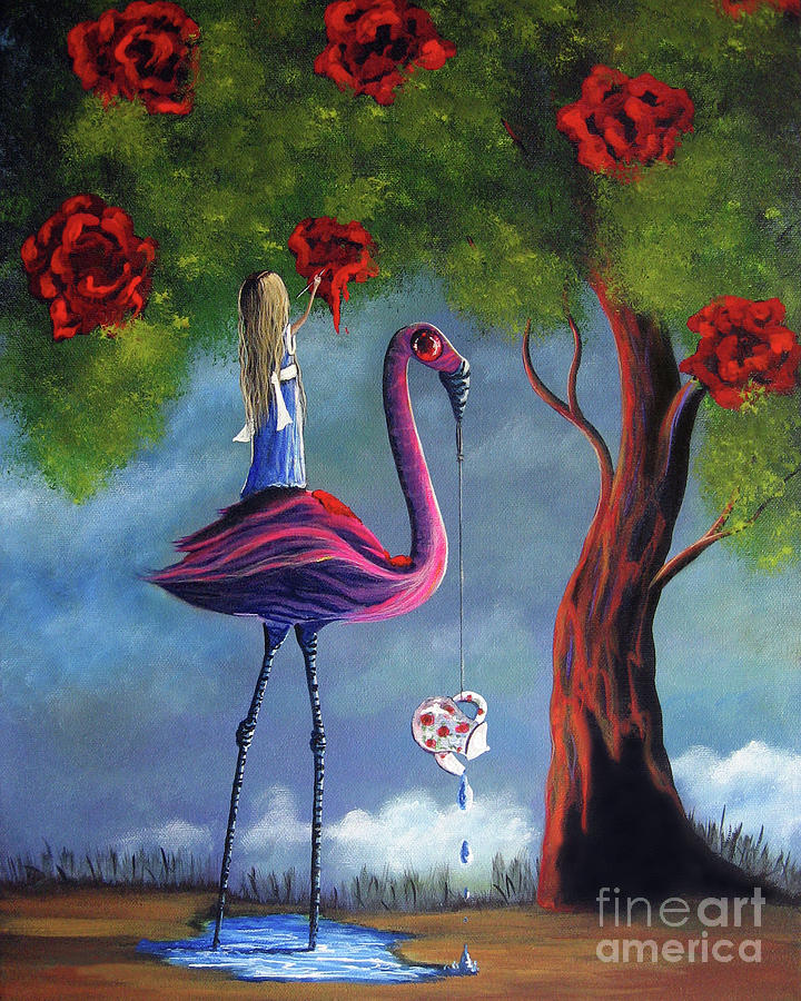 Fantasy Painting - Alice In Wonderland Artwork  by Moonlight Art Parlour