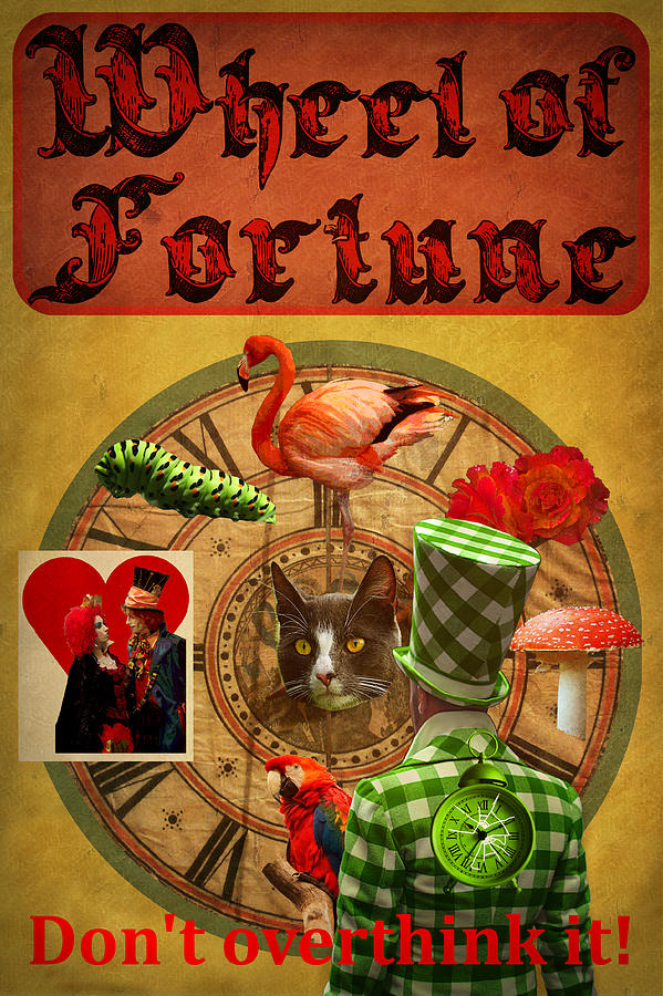 Alice In Wonderland Wheel Of Fortune Sinister Photograph by Suzanne Powers
