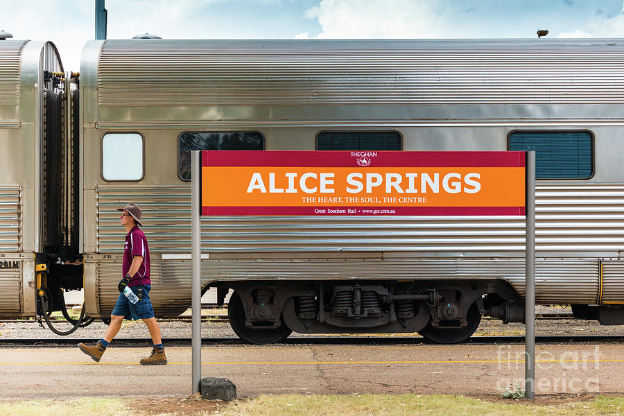 Alice Springs station Photograph by Andrew Michael