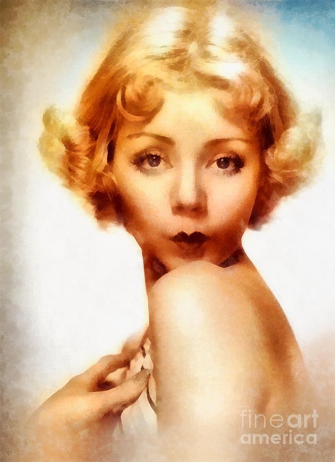 Hollywood Painting - Alice White, Vintage Actress by Esoterica Art Agency