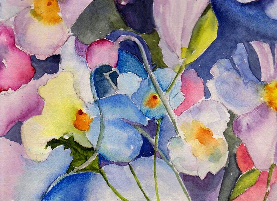 Flower Painting - Alices Garden by Anne Duke