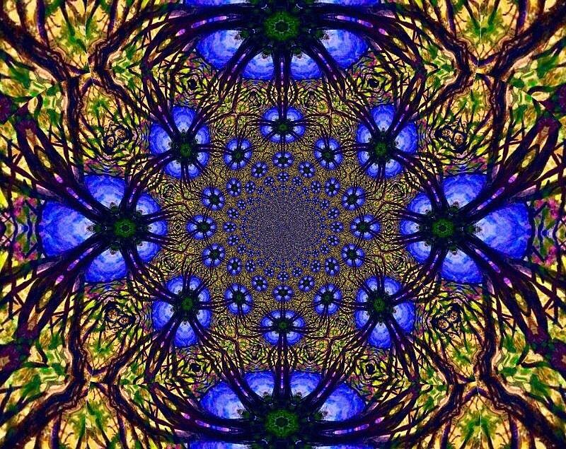 Blue Abstract Digital Art by Anne Sands