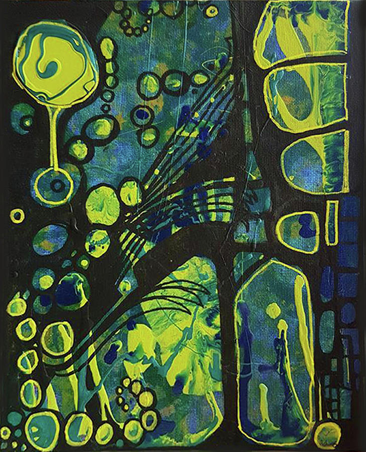 Alien Blue #2 Painting by Amy Shaw