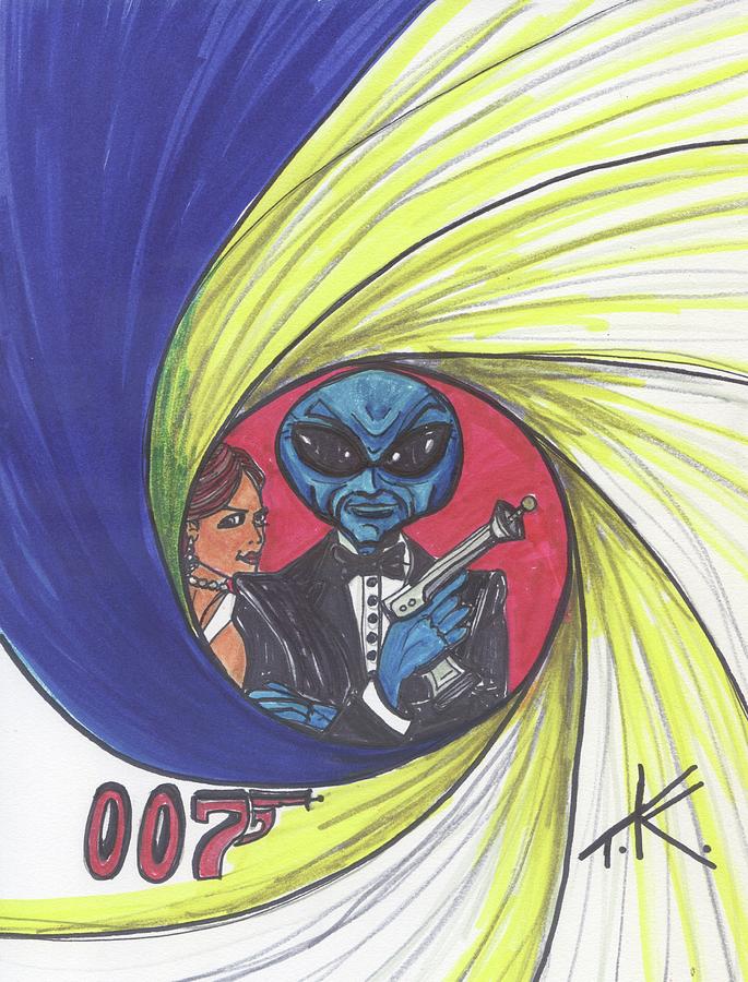 alien Bond Drawing by Similar Alien