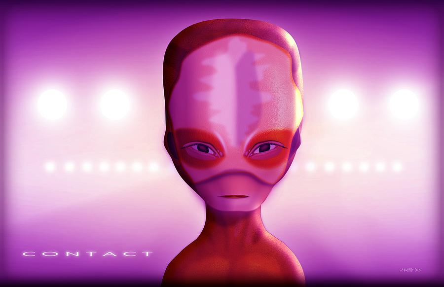 Alien Contact Digital Art by John Wills