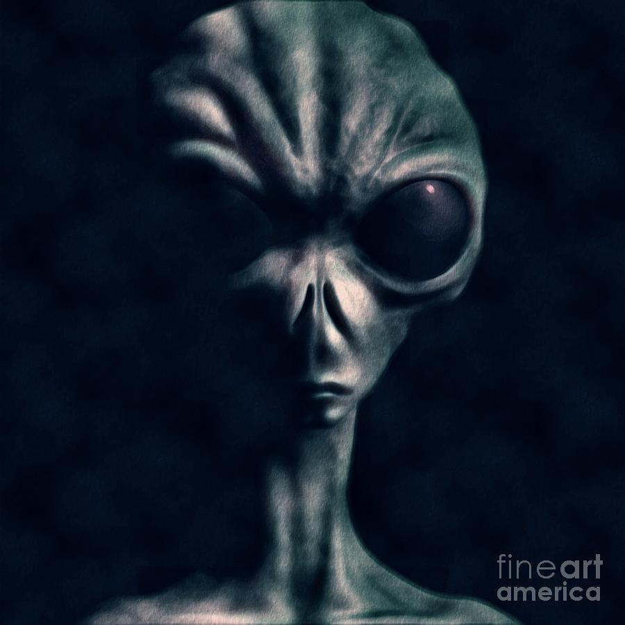 Alien Deep Painting by Esoterica Art Agency