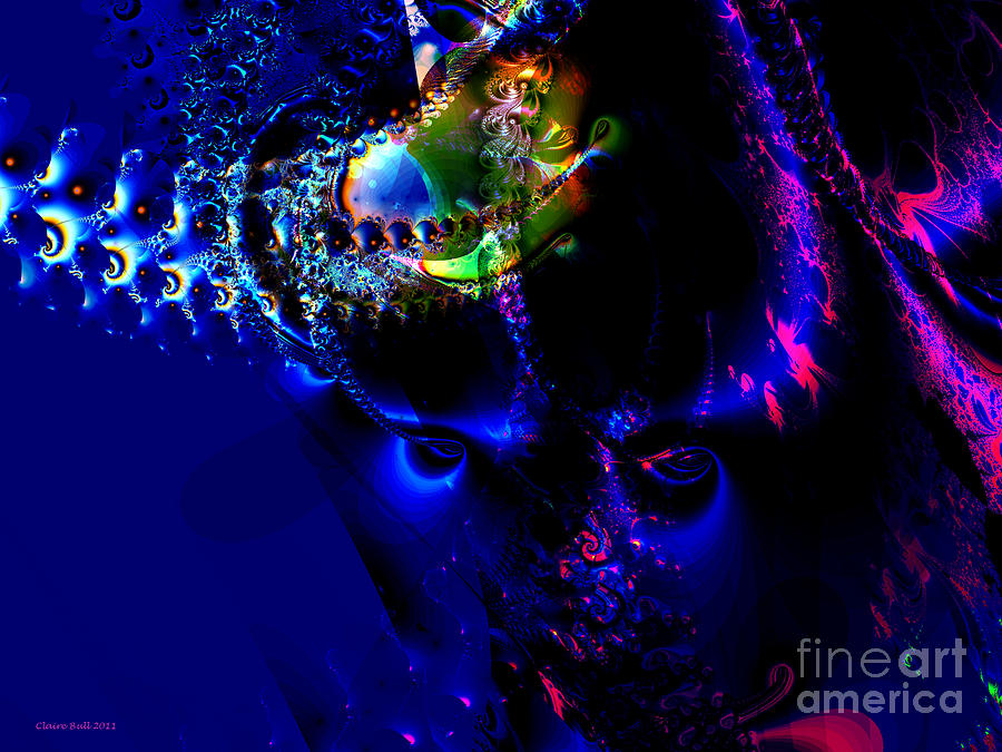 Halloween Digital Art - Alien Eyes by Claire Bull