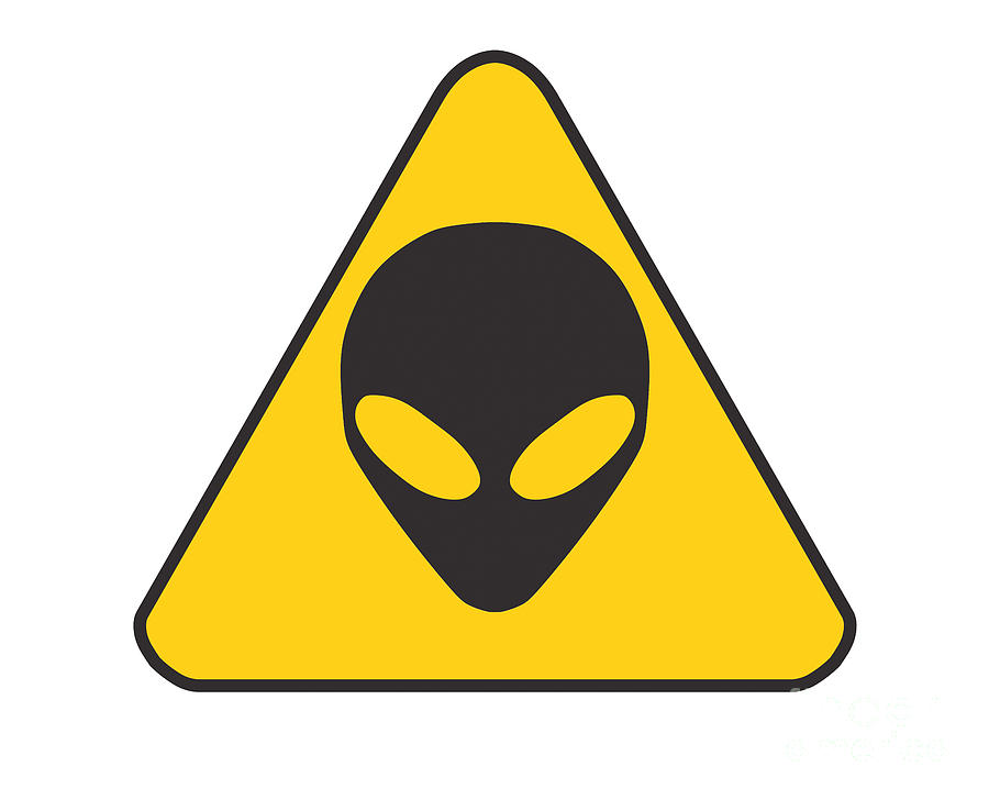 Alien Digital Art - Alien Grey Graphic by Pixel Chimp