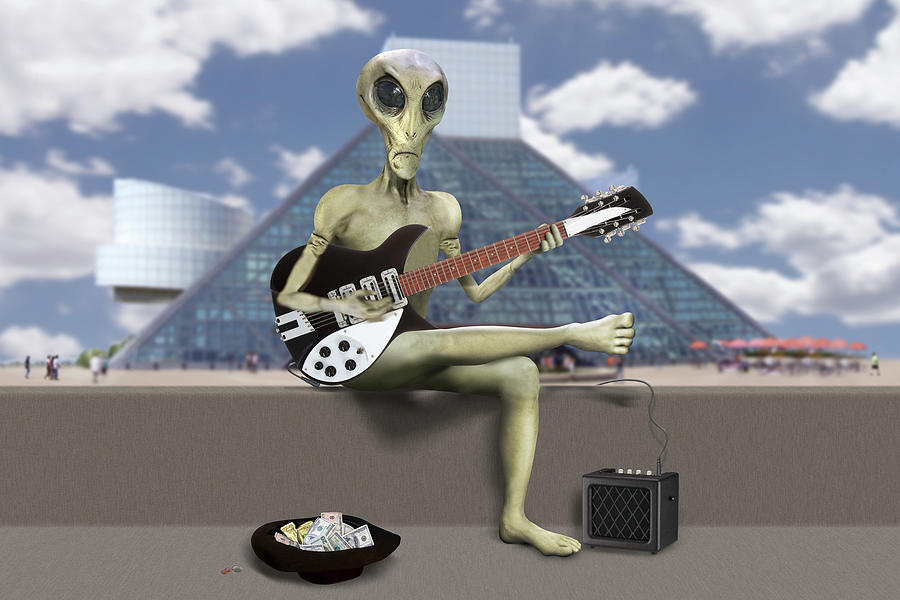 Alien Guitarist 1 Photograph by Mike McGlothlen