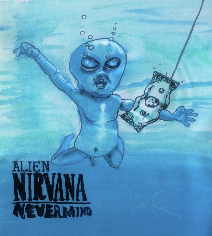 Alien Nevermind Painting by Similar Alien
