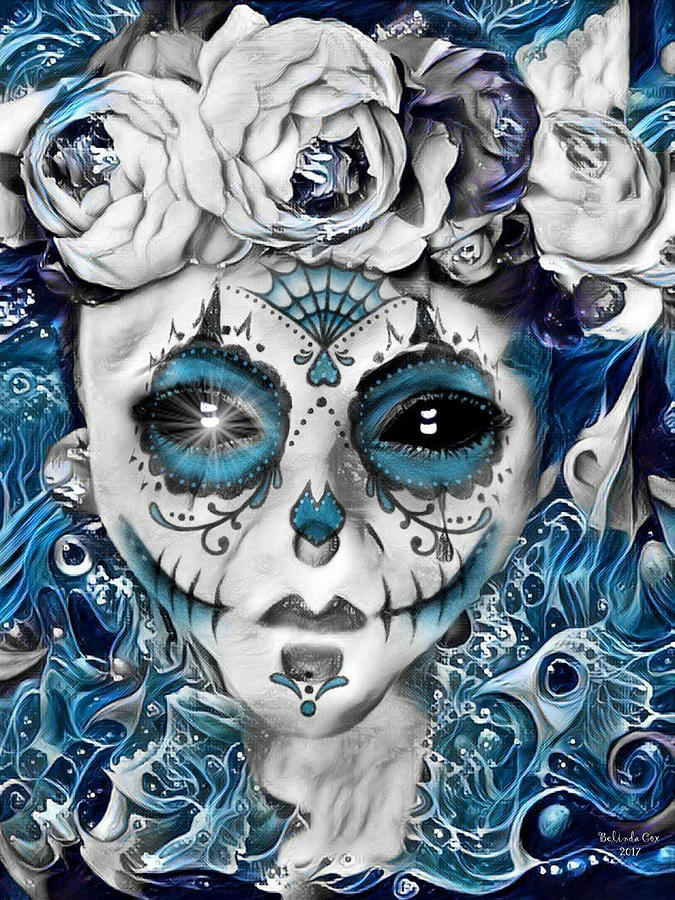 Alien Skull Abstract Digital Art by Artful Oasis