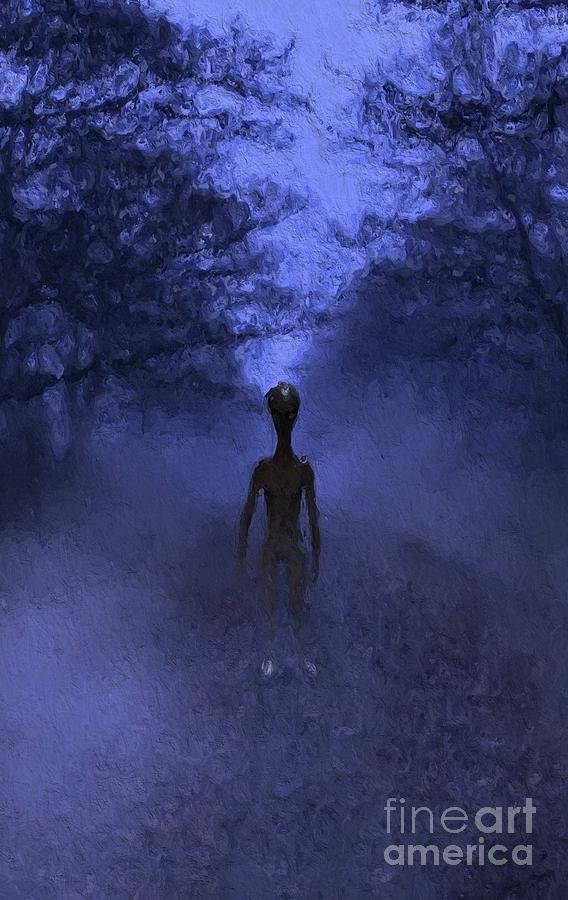 Alien Twilight Painting